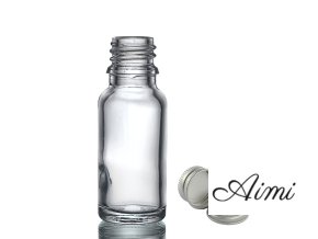 15ml Číra Sklenená Fľaška s Hliníkovým Uzáverom (Varianta 15ml Číra Sklenená Fľaška s Hliníkovým Uzáverom)