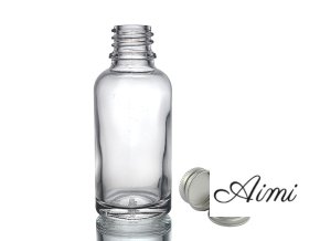 30ml Číra Sklenená Fľaška s Hliníkovým Uzáverom (Varianta 30ml Číra Sklenená Fľaška s Hliníkovým Uzáverom)