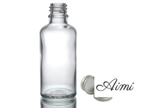 100ml Číra Sklenená Fľaška s Hliníkovým Uzáverom (Varianta 100ml Číra Sklenená Fľaška s Hliníkovým Uzáverom)