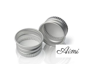 Uzáver na Sklenenú Liekovku - Strieborný Hliník 28mm