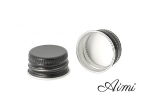 Uzáver na Sklenenú Liekovku - Čierny Hliník 28 mm