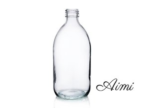 500ml Lieková Fľaša z Číreho Skla (Varianta 500ml Lieková Fľaša z Číreho Skla)