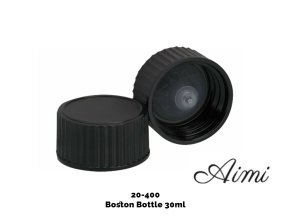 Uzáver na Jantárovú Fľašu (na 30 ml a 60 ml) – Čierny Plast 20-400 (Varianta Uzáver na Jantárovú Fľašu  (na 30 ml a 60 ml) – Čierny Plast 20-400)