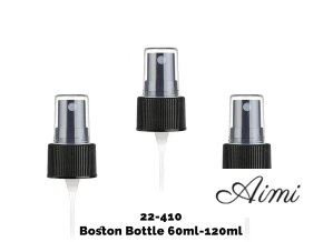 Rozprašovač na Jantárovú Fľašu (pre 120ml) - Čierny Plast 22-410