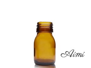 30ml Jantárová Sklenená Liekovka - Bez Uzáveru