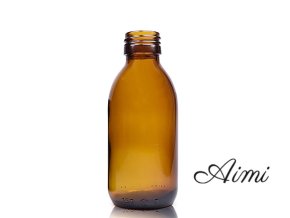 150ml Jantárová Sklenená Liekovka - Bez Uzáveru