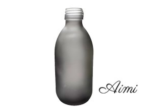 300 ml Liekovka Zo Sivého Matného Skla - Bez Uzáveru