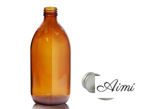 500ml Jantárová Sklenená Fľaša s Hliníkovým Uzáverom (Varianta 500ml Jantárová Sklenená Fľaša s  Hliníkovým Uzáverom)