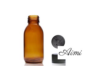 100ml Fľaška z Jantárového Skla s Uzáverom (Varianta 100ml Fľaška z Jantárového Skla s Uzáverom)