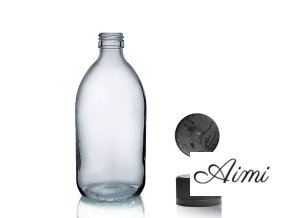 250 ml Liekovka zo Šedého Skla s Uzáverom (Varianta 250 ml Liekovka zo Šedého Skla s Uzáverom)