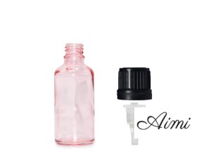 10ml Ružová Sklenená Fľaška s Kvapkadlom (Varianta 10ml Ružová Sklenená Fľaška  s Kvapkadlom)
