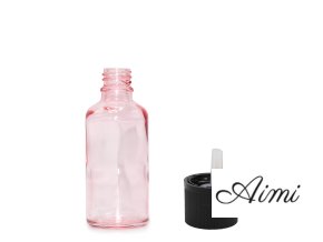10ml Ružová Sklenená Fľaška s Uzáverom s Detskou Poistkou (Varianta 10ml Ružová Sklenená Fľaška s Uzáverom s Detskou Poistkou)