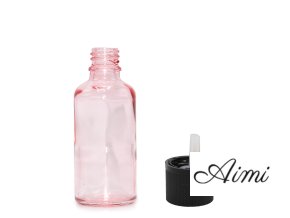 30ml Ružová Sklenená Fľaška s Uzáverom s Detskou Poistkou (Varianta 30ml Ružová Sklenená Fľaška s Uzáverom s Detskou Poistkou)