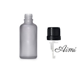 30ml Fľaška z Matného Šedého Skla s Kvapkacím Uzáverom (Varianta 30ml Fľaška z Matného Šedého Skla s Kvapkacím Uzáverom)