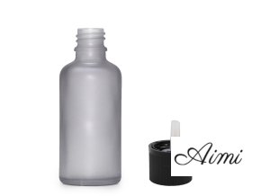 50ml Fľaška z Matného Šedého Skla s Uzáverom s Detskou Poistkou (Varianta 50ml Fľaška z Matného Šedého Skla s Uzáverom s Detskou Poistkou)
