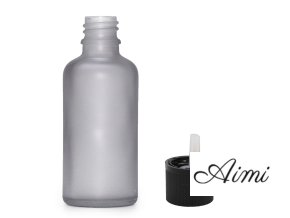 100ml Fľaška z Matného Šedého Skla s Uzáverom s Detskou Poistkou (Varianta 100ml Fľaška z Matného Šedého Skla s Uzáverom s Detskou Poistkou)