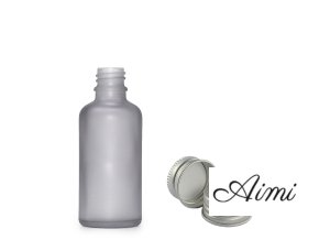 10ml Fľaška z Matného Šedého Skla s Hliníkovým Uzáverom (Varianta 10ml Fľaška z Matného Šedého Skla s Hliníkovým Uzáverom)