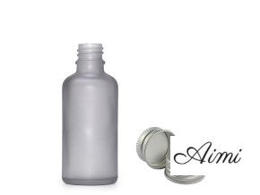 30ml Fľaška z Matného Šedého Skla s Hliníkovým Uzáverom (Varianta 30ml Fľaška z Matného Šedého Skla s Hliníkovým Uzáverom)