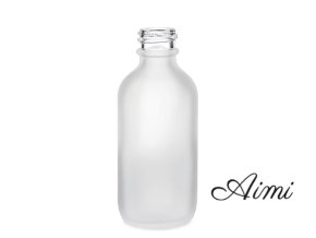 50ml Fľaška z Matného Bieleho Skla - Bez Uzáveru
