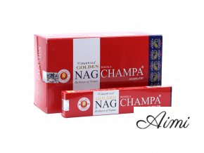 15g Vonné Tyčinky Golden Nag - Champa