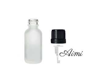 10ml Fľaška z Matného Bieleho Skla s Kvapkacím Uzáverom (Varianta 10ml Fľaška z Matného Bieleho Skla s Kvapkacím Uzáverom)