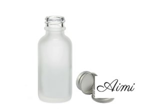 50ml Fľaška z Matného Bieleho Skla s Hliníkovým Uzáverom (Varianta 50ml Fľaška z Matného Bieleho Skla s Hliníkovým Uzáverom)