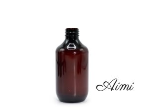 250 ml Jantárová Plastová Fľaša Boston - Bez Uzáveru
