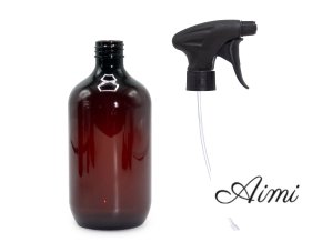 500 ml Jantárová Plastová Fľaša Boston so Sprejovým Uzáverom 28 mm (Varianta 500 ml Jantárová Plastová Fľaša Boston so Sprejovým Uzáverom 28 mm)