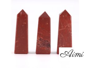 Drahokam Obelisk Hroty cca 5 cm - Červený Jaspis