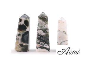 Drahokam Obelisk Hroty cca 5 cm - Machový Achát