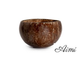 Malá Miska z Prírodného Kokosu - Leštená - na Remeselné Použitie - 7x10cm (Varianta Leštená - na Remeselné Použitie)