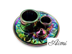 Stojan na Palo Santo a Vydymovadlá - Mandala - Metalická Dúha (Varianta Mandala - Metalická Dúha)