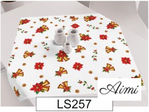 vianocny obrus polyester LS257