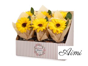 Mydlové kvety - Kytica- Slnečníc