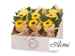 Mydlové kvety - Kytica- Dvoch Slnečníc