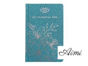 Modrý Zápisník Vďačnosti – 120 strán – *Som vďačný za...* So Strieborným Lemovaní (Varianta Modrý Zápisník Vďačnosti – 120 strán – *Som vďačný za...* So Strieborným Lemovaní)