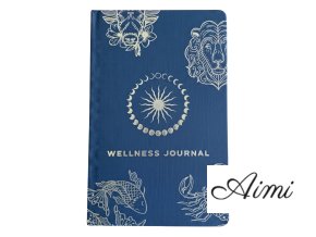 Zápisník Wellness – 120 strán – Polnočná Modrá so Strieborným Zverokruhom (Varianta Zápisník Wellness – 120 strán – Polnočná Modrá so Strieborným Zverokruhom)