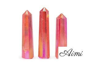 Drahokam Obelisk Hroty cca 9cm - Krištáľový Kremeň Aurora - Broskyňový (Varianta Krištáľový Kremeň Aurora - Broskyňový)
