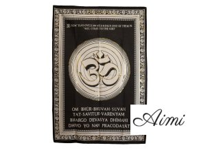 Bavlnené Nástenné Závesy (70x110cm) - Om - Vitaj u Boha (Varianta Om - Vitaj u Boha)
