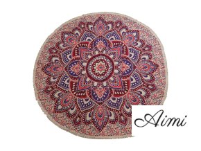 Veľká Okrúhla Mandala (180 cm) - Ružová a Fialová