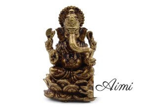 Miniatúrna Mosadzná Soška Boha Ganesh (12 g) – 30 mm (Varianta Miniatúrna Mosadzná Soška Boha Ganesh (12 g) – 30 mm)