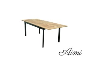 concept fsc rozkladaci stul s teakovou deskou