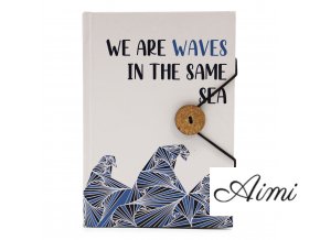 Malý Zápisník so Šnúrkou - Waves in the same sea