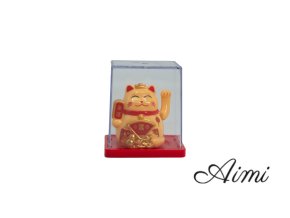 Mini Solárna Mávajúca Mačka v Krabičke - Žltá