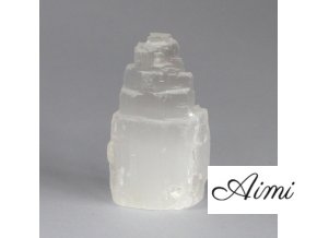 Prírodná selenitová veža- 5 cm (Varianta Prírodná selenitová veža- 5 cm)