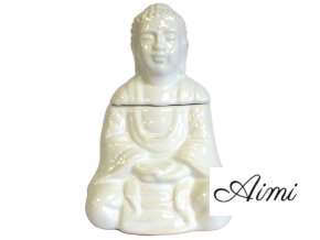 Sediaci Buddha Aroma Lampa - Biela