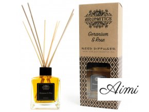 200ml Pelargónia & Ruža Esenciálny Olej Difuzér (Varianta 200ml Pelargónia & Ruža Esenciálny Olej Difuzér)