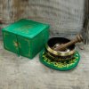 Zelená Tara Spievajúca Miska Set 10cm (min 380gm) (Varianta Zelená Tara Spievajúca Miska Set 10cm (min 380gm))