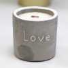 Stredná Betónová Sójová Sviečka - Love - Figa & Čierna Ríbezľa (Varianta Love - Figa & Čierna Ríbezľa)