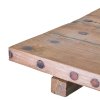 Štvorcový konferenčný stolík z recyklovaného dreva - 50x50cm